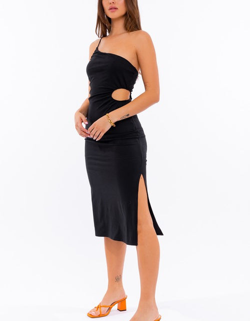 Load image into Gallery viewer, One Shoulder Midi Dress - Matches Boutique
