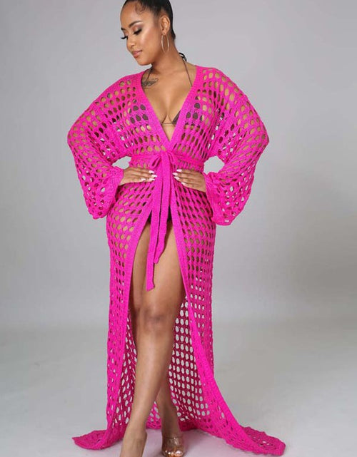 Load image into Gallery viewer, SEXY CROCHET COVER-UP KIMONO - Matches Boutique
