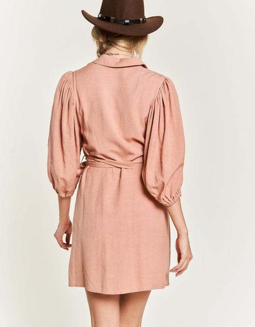 Load image into Gallery viewer, SOLID BUTTON DOWN DRESS  PLUS JBJ1004P - Matches Boutique
